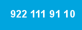 922 111 91 10